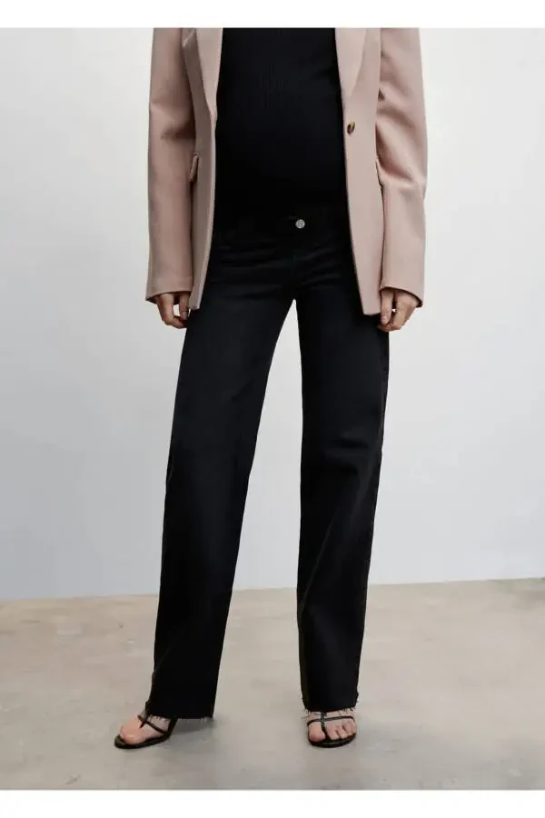 Wideleg Maternity Jeans - 1