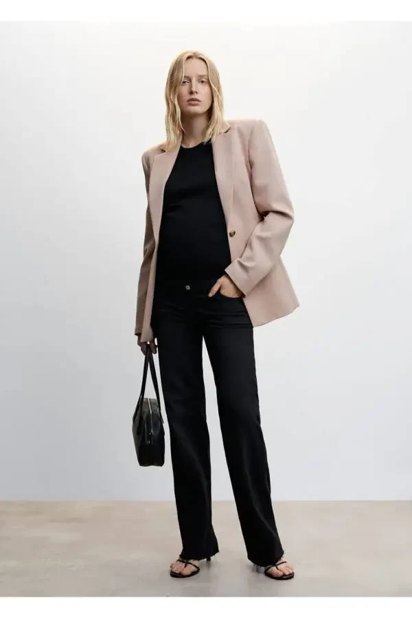 Wideleg Maternity Jeans - 2