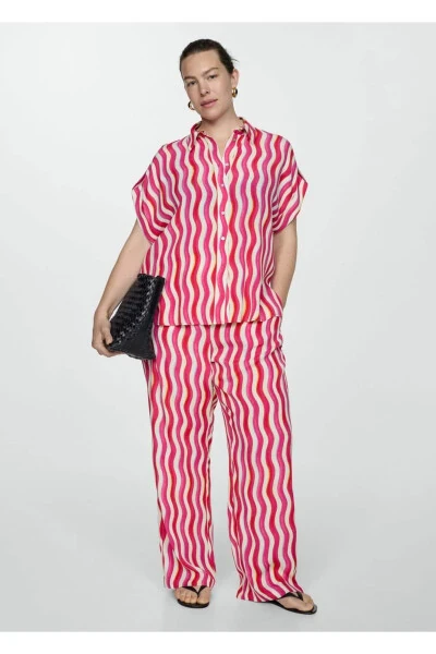 Wideleg patterned pants - 3