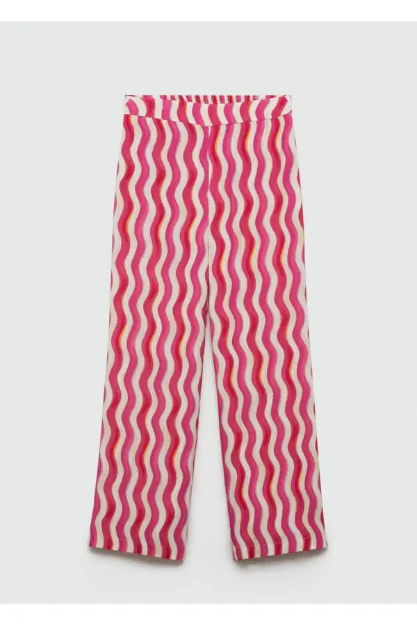 Wideleg patterned pants - 6