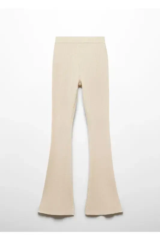 Wideleg ribana pants - 3