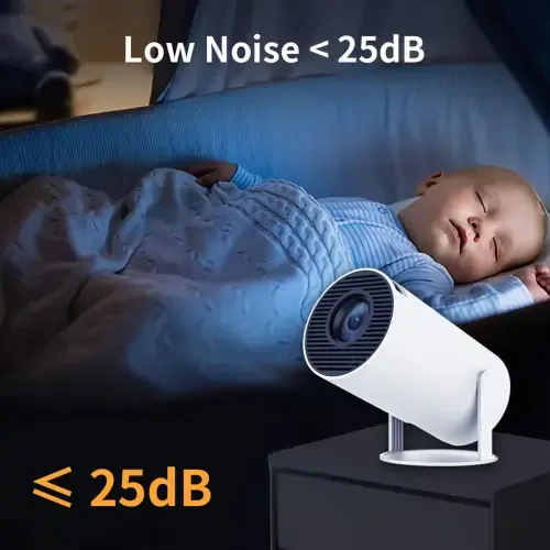 WiFi va Bluetooth xususiyatlariga ega Wallfire Mini Projectori, 180° Aylanish va Avtomatik Keystone, Full HD 1080P qo‘llab-quvvatlanadi, Ko‘chma Tashqi Projektor, Uy Video Projektori - FAMKIT (1)