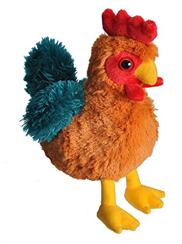 Wild Republic Rooster Plush, Stuffed Animal, Plush Toy, Gifts for Kids, Hug’Ems 7 inches - 3