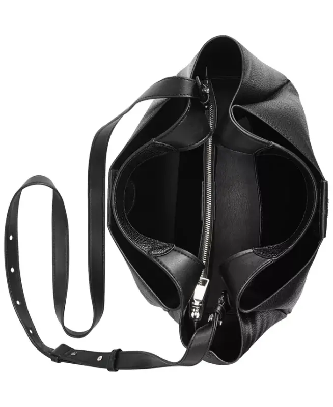 Willa Top Handle Satchel-Black/silv - 4