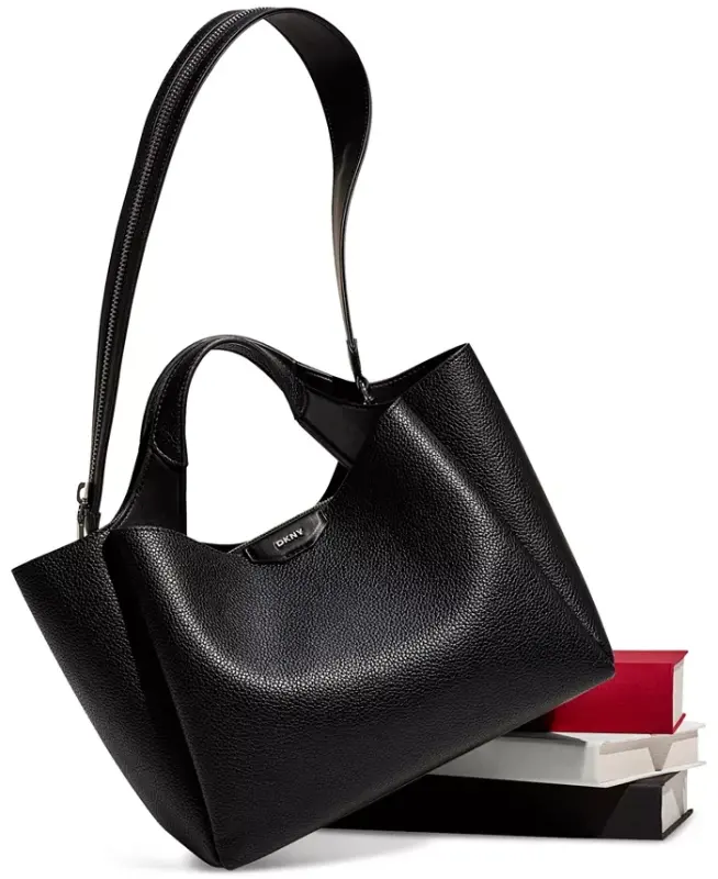 Willa Top Handle Satchel-Black/silv - 6