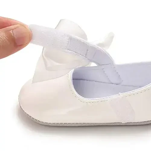 WILLFUN Baby Girls Mary Jane Flats Floral Princess Dress Crib Shoes Non-Slip for Toddler First Walkers - 7