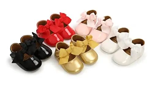 WILLFUN Baby Girls Mary Jane Flats Floral Princess Liboslar Beshik Poyafzallari Yurishni Endi O'rganayotgan Qizaloqlar Uchun Sirpanmaydigan - 2