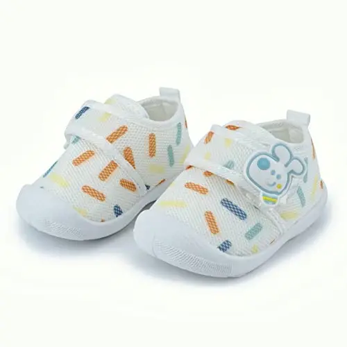 WILLFUN Toddler Squeaky Shoes Baby Boy Girl First-Walking Sneakers Infant Soft Sole Little Kid Trainers for 0-3-Year-old First Walkers - 3