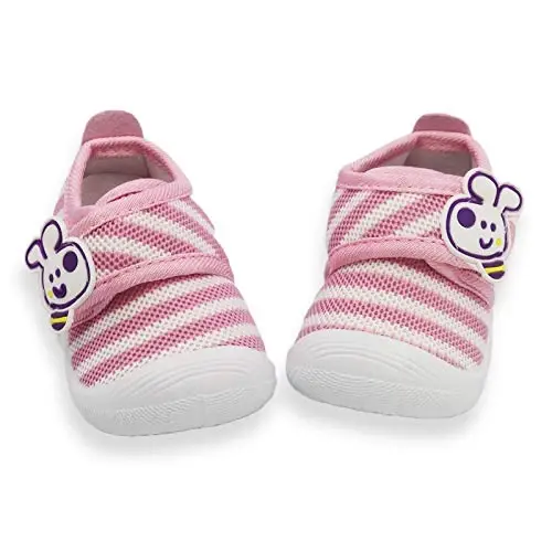 WILLFUN Toddler Squeaky Shoes Baby Boy Girl First-Walking Sneakers Infant Soft Sole Little Kid Trainers for 0-3-Year-old First Walkers - 4
