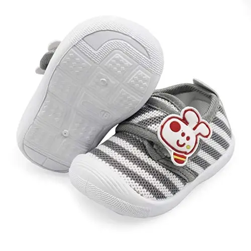 WILLFUN Toddler G'ijjak poyabzal Chaqaloq o'g'il qiz Birinchi qadam qo'yadigan krossovkalar Go'dak Yumshoq taglik Kichkintoy poyabzallari 0-3 yoshli Birinchi qadam tashlovchilar uchun - 1