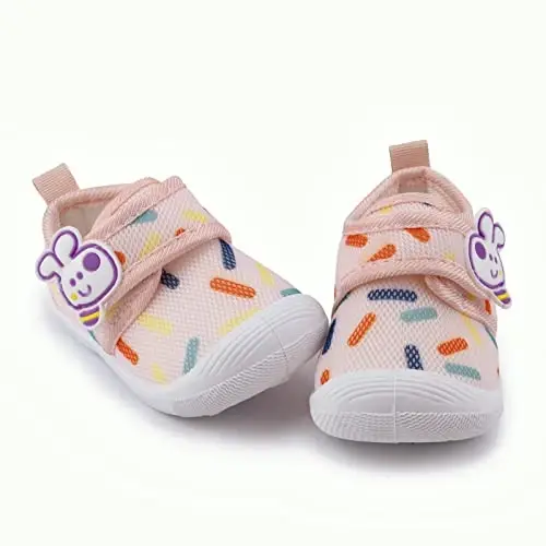 WILLFUN Toddler g'ijjaklaydigan poyabzal chaqaloq o'g'il qiz birinchi qadam qo'yadigan krossovkalar go'dak yumshoq taglik kichkintoy sport poyabzali 0-3 yoshli birinchi yuruvchilar uchun - 6