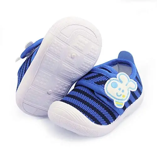 WILLFUN Toddler Squeaky Shoes Baby Boy Girl First-Walking Sneakers Infant Soft Sole Little Kid Trainers for 0-3-Year-old First Walkers 
