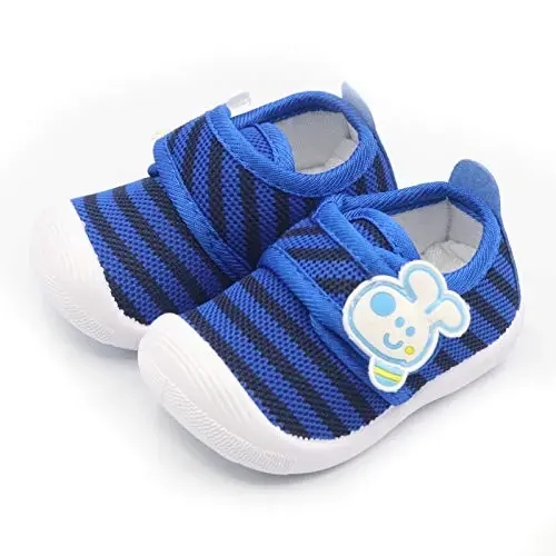 WILLFUN Toddler Squeaky Shoes Baby Boy Girl First-Walking Sneakers Infant Soft Sole Little Kid Trainers for 0-3-Year-old First Walkers - 3