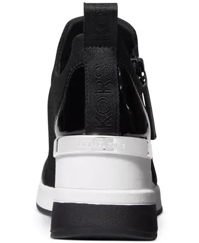 Women's Willis Trainer Wedge Sneakers - Black Knit - 3