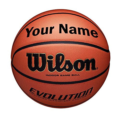 WILSON Customized Personalized Evolution Basketball Indoor Game Ball - 8