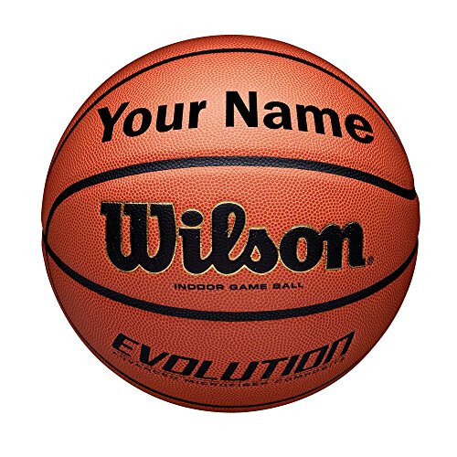 WILSON Customized Personalized Evolution Basketball Indoor Game Ball - 1