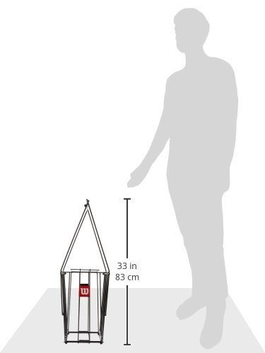 Wilson Unisex Корзина для сбора мячей для взрослых Коллекция теннисных мячей Корзина для сбора мячей, вместимость 75 теннисных мячей, NS - 5