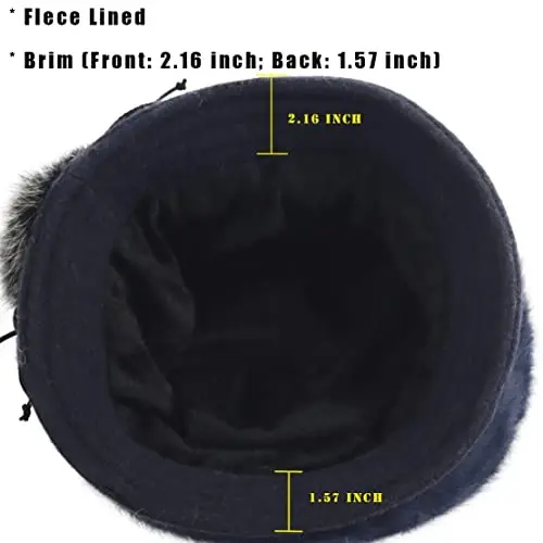 Wimdream Women Angola Wool Winter Hats - Felt Wool Beanie Beret Bucket Hats with Bill - Cabbie Newsboy Cap- Handmade - 7