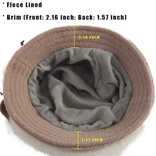 Wimdream Women Angola Jun Angli Yün Qishki Shlyapalar - Feltdan Yasalgan Beanie Bere, Kovshok Shlyapalar va Bill bilan - Kobby Nyusboy Kepka - Qo'lda tayyorlangan - 7