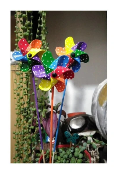 Windmill Pot Ornaments 3 Pieces - GENEL MARKALAR