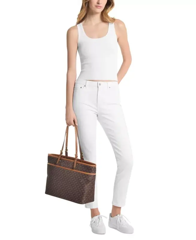 Michael Kors Winston Large Top Zip Tote - Brn/acorn - 4