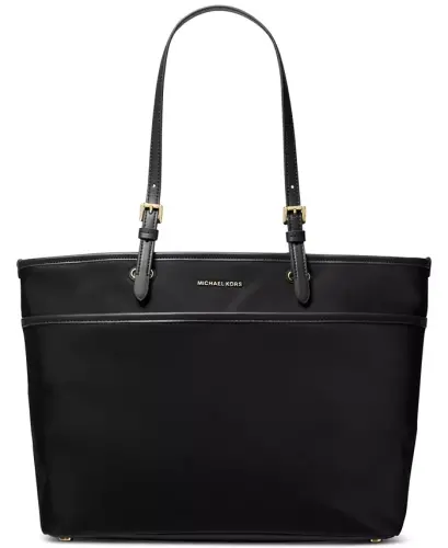 Winston Large Top Zip Multifunction Nylon Pocket Tote-Black - 1