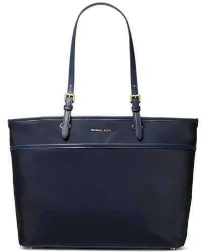 Winston Large Top Zip Multifunction Pocket Tote-Navy Blue - 1