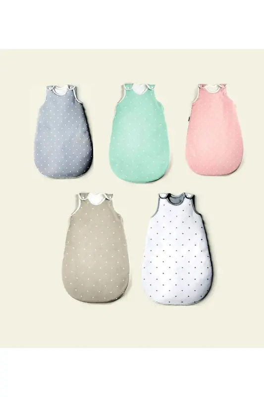 Winter 2.5 Tog Zippered Girl-Boy Baby-Child Bag Sleeping Bag 2.5 Tog- Mint Green/Polka Dot-Mint Green - 4