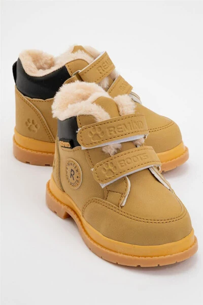 Winter Baby Boots with Fur Lining (Size 22-25) Camel - LIGER (1)