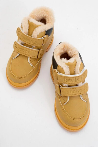 Winter Baby Boots with Fur Lining (Size 22-25) Camel - 5