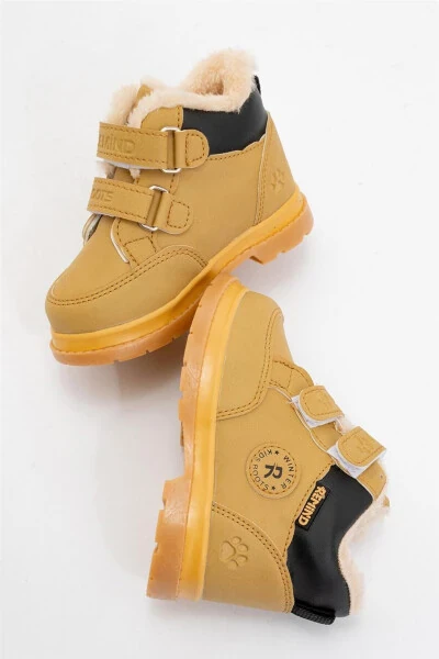 Winter Baby Boots with Fur Lining (Size 22-25) Camel - 6