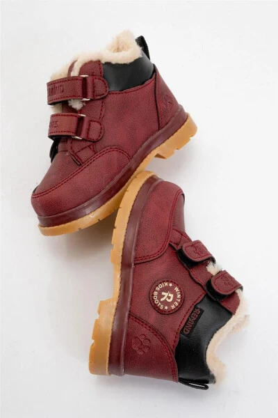 Winter Baby Boots with Fur Lining (Size 22-25) MAROON - 6