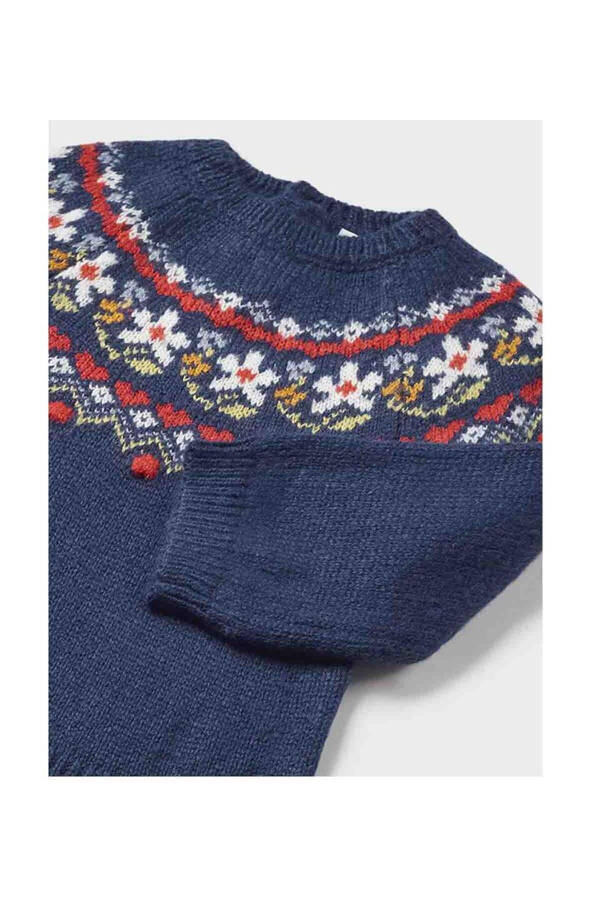 Winter Baby Girl Sweater Dark Blue - 6