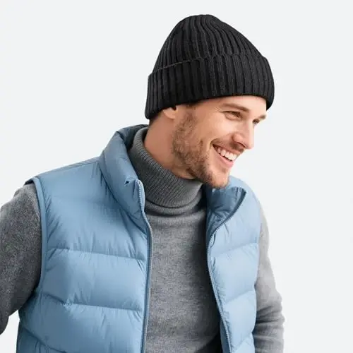 Winter Beanie Hat for Men Women: Warm Fleece Lined Knit Cuffed Beanie Thick | Ski Stocking Skull Cap, Thermal Daily Hat, for Cold Weather Skiing, Running, Hiking, Cycling - 3