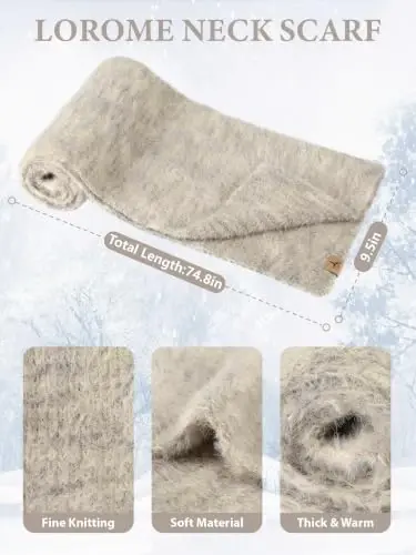 Winter Beanie Hat Gloves Scarf, CasModazoneere Hat Gloves Scarf Set Women Girls | Multiple Colors Winter Hats and Gloves for Women, Touchscreen Warm Gloves Set Gifts for Women Accessories - 3