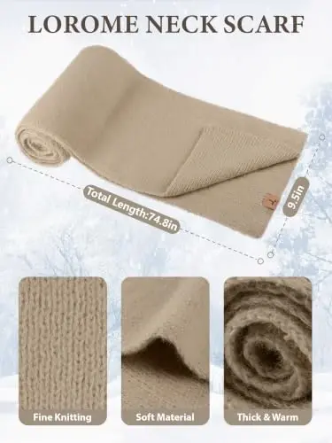 Winter Beanie Hat Gloves Scarf, CasModazoneere Hat Gloves Scarf Set Women Girls | Multiple Colors Winter Hats and Gloves for Women, Touchscreen Warm Gloves Set Gifts for Women Accessories - 3