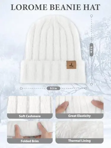 Winter Beanie Hat Gloves Scarf, CasModazoneere Hat Gloves Scarf Set Women Girls | Multiple Colors Winter Hats and Gloves for Women, Touchscreen Warm Gloves Set Gifts for Women Accessories - Winter (1)