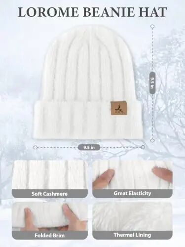 Winter Beanie Hat Gloves Scarf, CasModazoneere Hat Gloves Scarf Set Women Girls | Multiple Colors Winter Hats and Gloves for Women, Touchscreen Warm Gloves Set Gifts for Women Accessories - Winter (1)