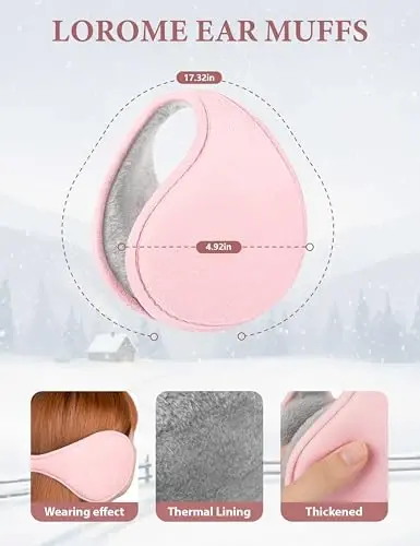 Winter Beanie Hat Scarf Gloves Set with Ear Muff Warmer for Women | Winter Gift Sets for Women, One Size fits All, Touch Screen Gloves, Double Brim Winter Wear Accessories for Adult - 5