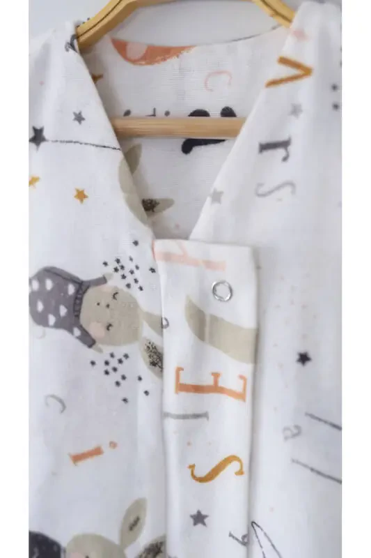 Winter Cotton Flannel Sleeping Bag, 1 Tog Organic Children and Baby Sleeping Bag, Sleeveless Unisex Jumpsuit - 5