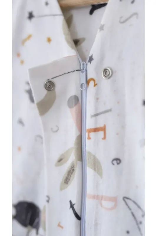 Winter Cotton Flannel Sleeping Bag, 1 Tog Organic Children and Baby Sleeping Bag, Sleeveless Unisex Jumpsuit - 7