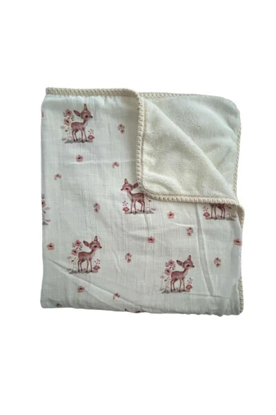 Winter Double Layer Muslin Baby Blanket / Animal Pattern Blanket Models / DRY - 189 - 3