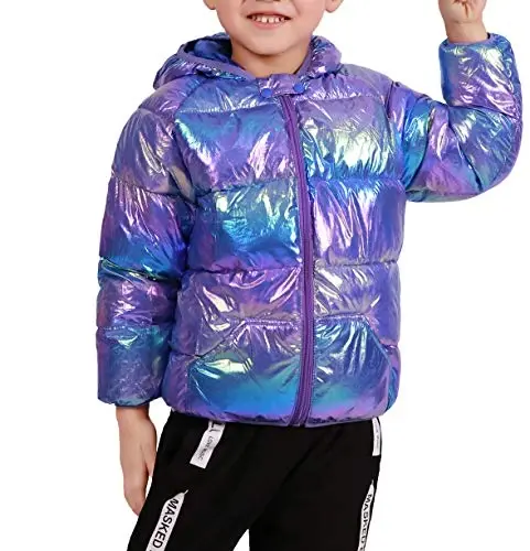 Winter Down Coats for Kids Baby Boys Girls Light Puffer Padded Jacket Bear Hoods Infant Outerwear - 5