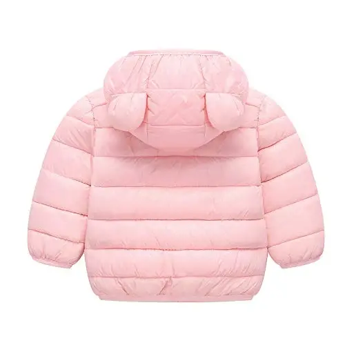 Winter Down Coats for Kids Baby Boys Girls Light Puffer Padded Jacket Bear Hoods Infant Outerwear - BFFBABY (1)