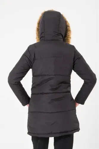 Winter Fur Collar Puffer Women's Jacket 7112black8 - 4