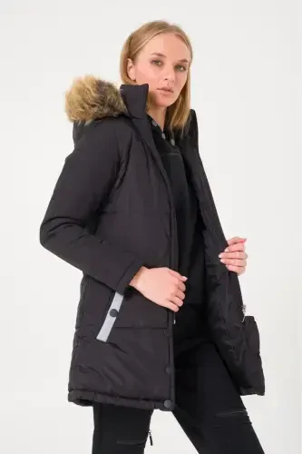 Winter Fur Collar Puffer Women's Jacket 7112black8 - 6