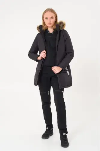 Winter Fur Collar Puffer Women's Jacket 7112black8 - 7