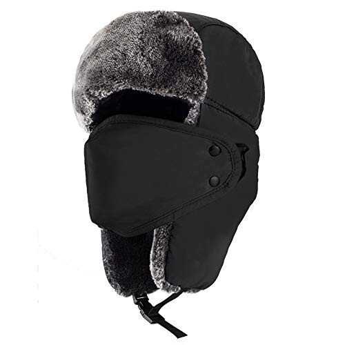 Winter Hats for Women Men Trapper Ushanka Hat with Ear Flaps Warm Russian Bomber Hats for Cold Weather 2024 - 1