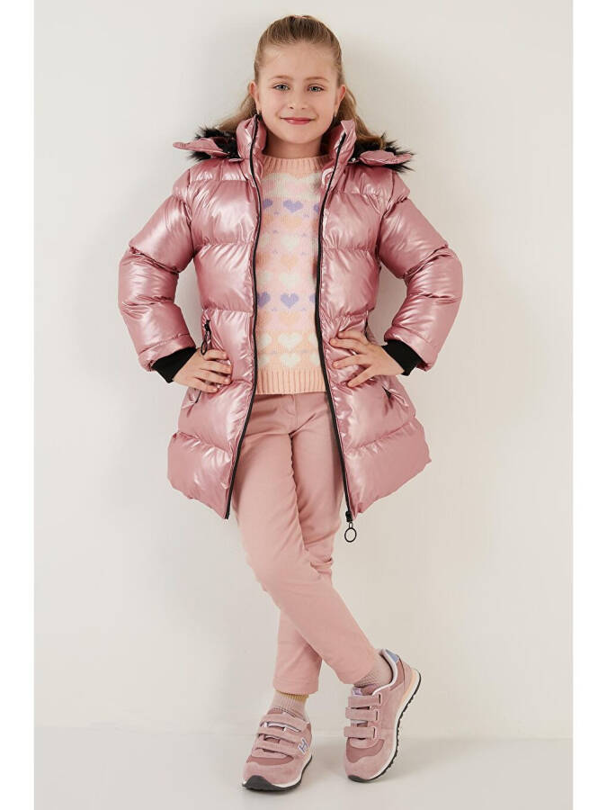 Winter Jacket with Plush Lined Removable Hood and Faux Fur Collar 5761908 - 3