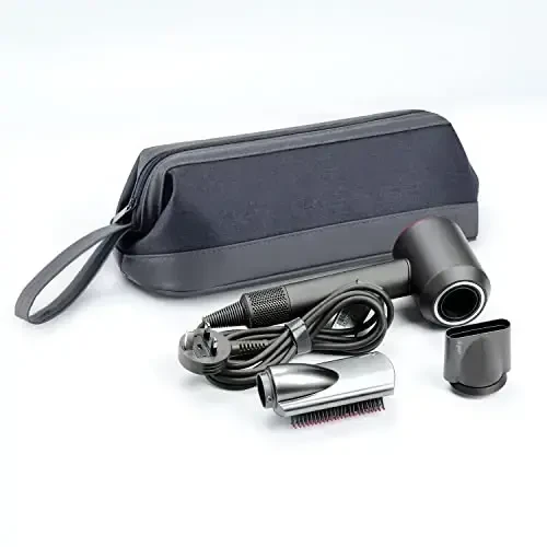 WINZEDGE Airwrap Dyson/Shark Flexstyle uchun sayohat qutisi, to'liq styler va biriktirmalar uchun sayohat sumkasi, soch quritgich uchun sayohat sumkasi (to'q kulrang) - 4